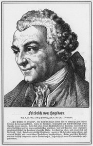 Friedrich von Hagedorn (gravür) by German School
