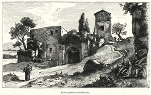Sallust Bahçeleri, Roma, İtalya (lito) by German School