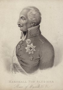 Gebhard von Blucher, Prusya Mareşali (gravür) by German School