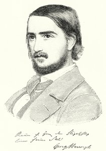 Georg Herwegh, Alman şair (gravür) by German School