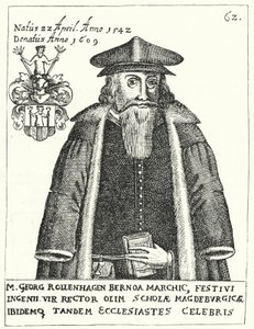 Georg Rollenhagen, Alman oyun yazarı (gravür) by German School