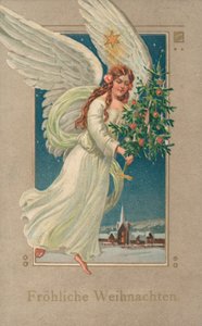 Alman Noel kartı (renkli taş) by German School