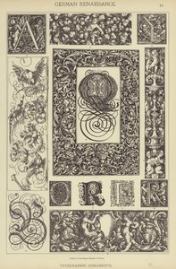 Alman Rönesansı, Tipografik Süsler (renkli taş) by German School