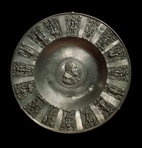 Alman sanatı: 1560 civarında teneke sakson tabağı. Paris, Louvre Müzesi by German School