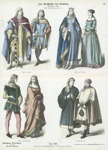 Alman kostümleri, 14. yüzyıl by German School