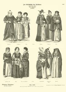 Alman kostümleri, 17. yüzyıl by German School