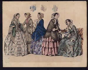 Alman moda levhası, 19. yüzyılın ortalarında by German School