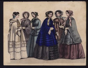 Alman moda levhası, 19. yüzyılın ortalarında by German School
