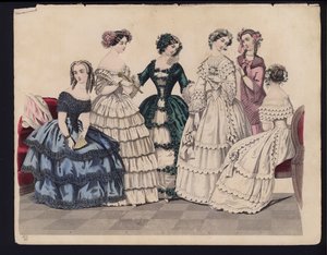 Alman moda levhası, 19. yüzyılın ortalarında by German School