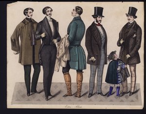 Alman moda levhası, 19. yüzyılın ortalarında by German School