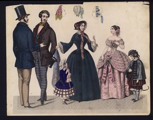 Alman moda levhası, 19. yüzyılın ortalarında by German School