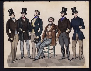 Alman moda levhası, 19. yüzyılın ortalarında by German School