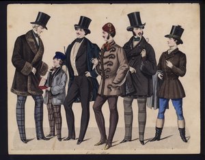 Alman moda levhası, 19. yüzyılın ortalarında by German School