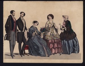Alman moda levhası, 19. yüzyılın ortalarında by German School