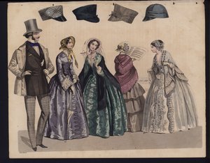 Alman moda levhası, 19. yüzyılın ortalarında by German School