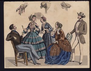 Alman moda levhası, 19. yüzyılın ortalarında by German School