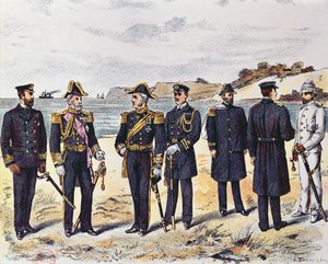 Alman donanma üniformaları, 19. yüzyılın sonlarında by German School