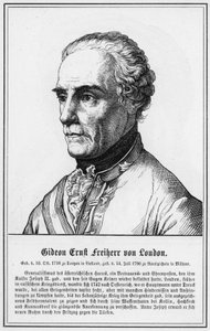 Gideon Ernst Freiherr von Loudon (gravür) by German School