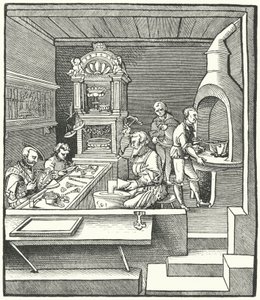 16. yüzyılın başında kuyumcular atölyesi by German School