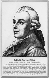 Gotthold Ephraim Lessing (gravür) by German School