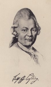 Gotthold Ephraim Lessing, Alman Aydınlanma filozofu, yazar ve oyun yazarı (lito) by German School