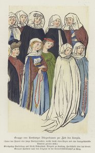 Constance Konseyi zamanının Constance kadınları grubu by German School