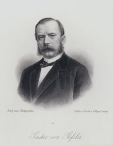 Gustav von Gossler, Alman avukat ve yönetici (gravür) by German School