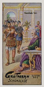 Hannibal (renkli taş baskı) by German School