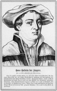Genç Hans Holbein (gravür) by German School