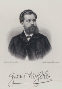 Hans von Koessler, Alman, besteci, şef ve müzik öğretmeni (gravür) by German School