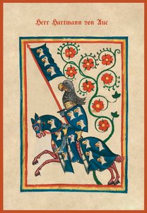 Hartmann von Aue, Ortaçağ Şarkı Kitabı (vellum) by German School