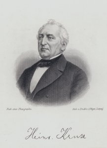 Heinrich Kruse, Alman oyun yazarı ve yayıncı (gravür) by German School