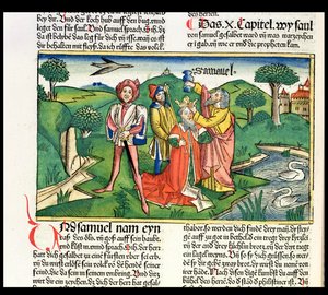 I Samuel 10 Nürnberg İncilinden (Biblia Sacra Germanica) Saul
