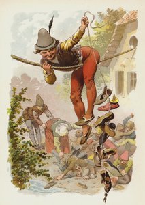 Till Eulenspiegel için illüstrasyon by German School