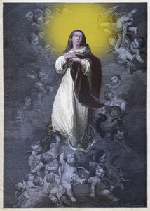 Immaculee Conception, yaklaşık 1900 (gravür) by German School
