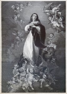 Immaculee Conception, yaklaşık 1900 (gravür) by German School