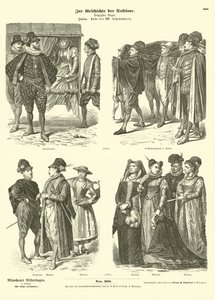 İtalyan kostümleri, 16. yüzyıl sonu by German School