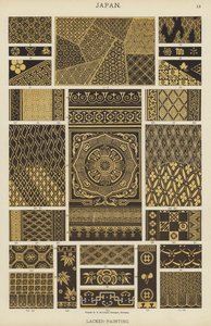 Japonya, Lacker-Resim (renkli taş) by German School
