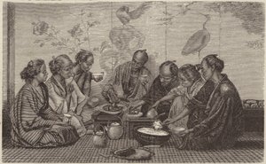 Japon yemeği (gravür) by German School