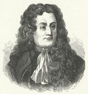 Jean de la Fontaine, Fransız fabulist (gravür) by German School