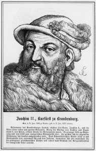 Joachim II, Brandenburg Seçmeni (gravür) by German School