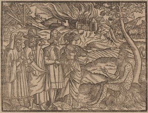 Kaynayan İş c.1525 (tahta baskı) by German School