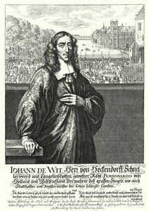 Johan de Witt, Hollandalı politikacı (gravür) by German School