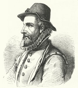 Johann Fischart, Alman yazar ve hicivci (gravür) by German School