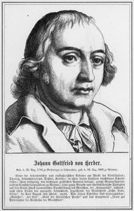 Johann Gottfried von Herder (gravür) by German School