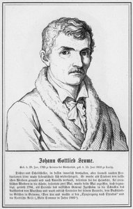 Johann Gottlieb Seume (gravür) by German School