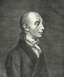 Johann Heinrich Voss, Alman klasikçi ve şair (gravür) by German School