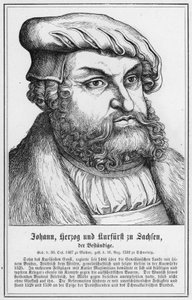 Johann, Duke ve Saksonya Elector, Kalıcı (gravür) by German School