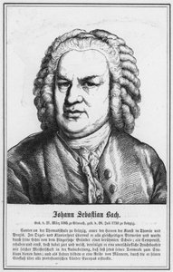 Johann Sebastian Bach (gravür) by German School