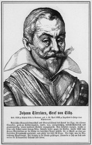 Johann Tserclaes, Tilly Kontu (gravür) by German School